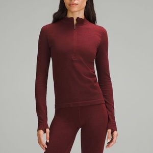 Lululemon Merino-Wool Base Layer Half-Zip- I bought it for a trip & never wore.